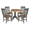 International Concepts Round 42 in W, 42 in L, 29.5 in H, Wood, Hickory/Washed Coal K45-42DPT-C65-4 - alternate 4